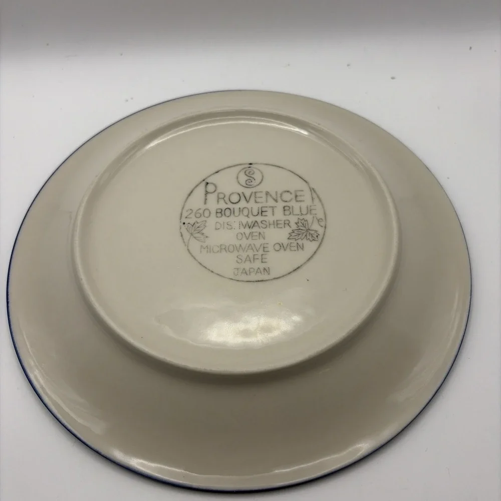 Lot Of 4‎ Provence 260 Bouquet Blue Floral Plates 7 7/8